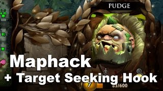 Maphack + Target Seeking Hooks Pudge Dota 2