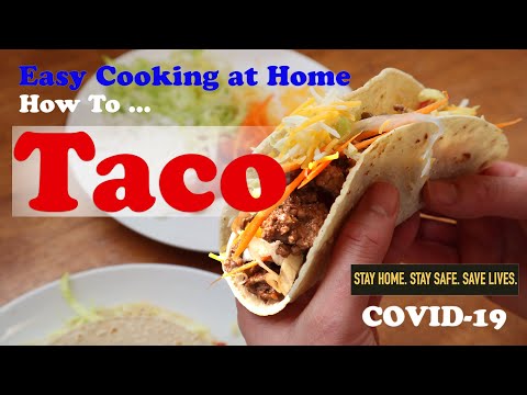 USA Cooking How to make easy Taco ทำทาโก้ทานเอง อาหารเม็กซิกันยอดฮิต