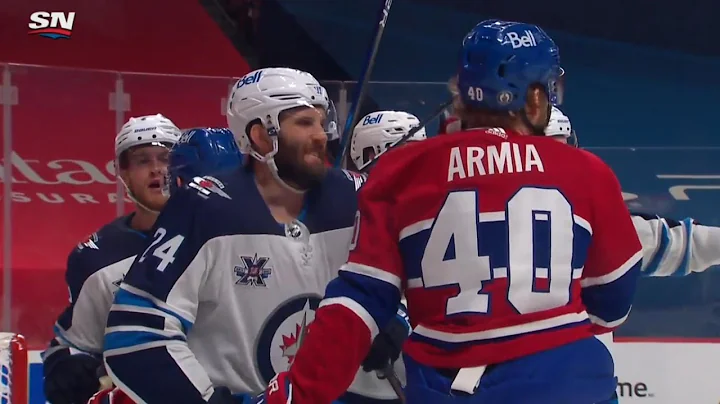 Andrew Copp Keeps Cross Checking Paul Byron