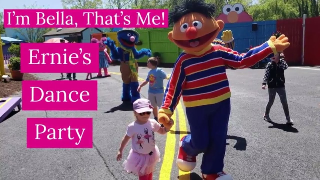 Bella goes to Ernie's Dance Party at Busch Gardens in Williamsburg Virginia