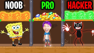 Can We Go NOOB vs PRO vs HACKER In PULL HIM OUT!? (FUNNY APP PUZZLE GAME!)