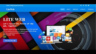 Responsive bootstrap html css and js website | animation website | Web Template | @LiteWeb