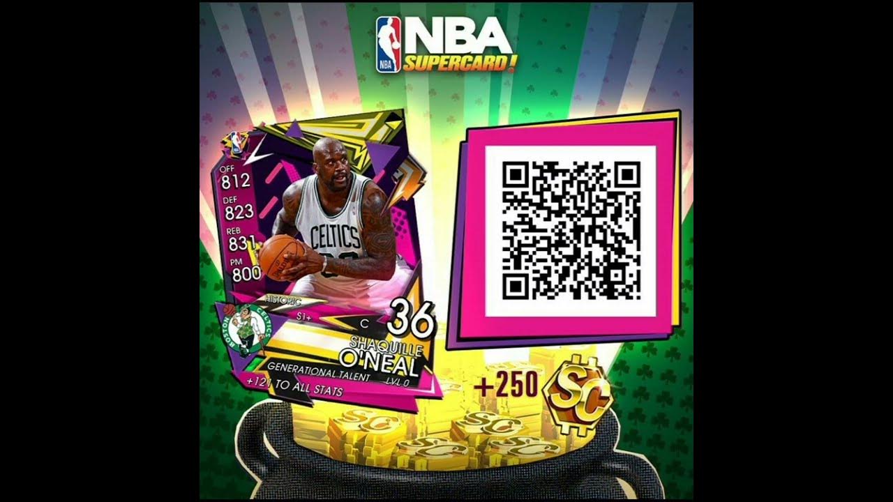 NBA Supercard QR Code Shaq YouTube