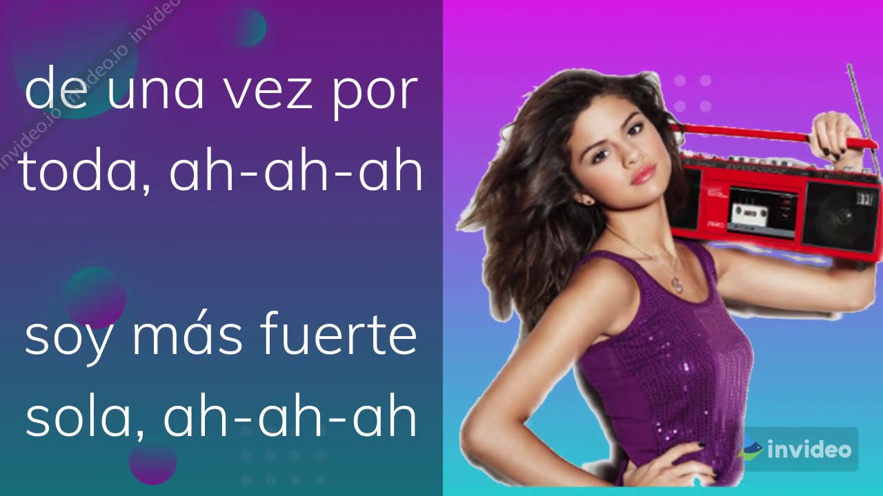 Selena Gomez - De Una Vez (Letra / Lyrics) - YouTube