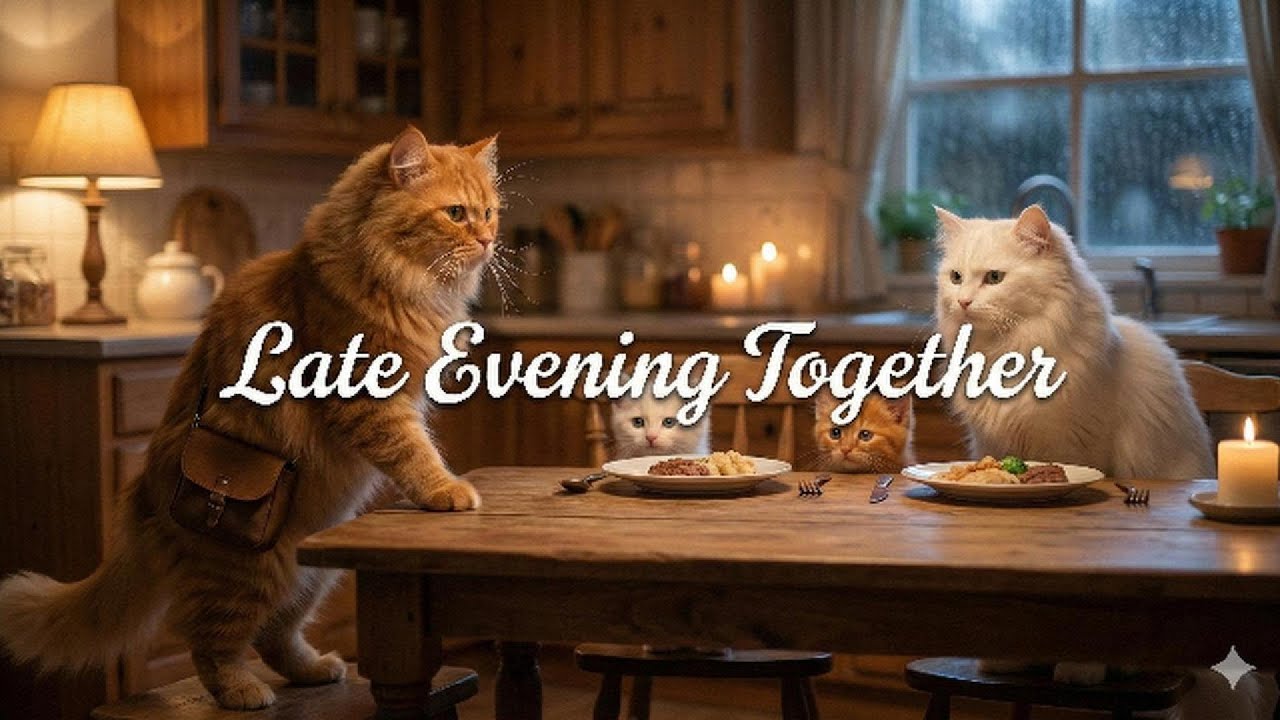 When the World Slows Down, Dinner Brings Us Back/AI Cat Life