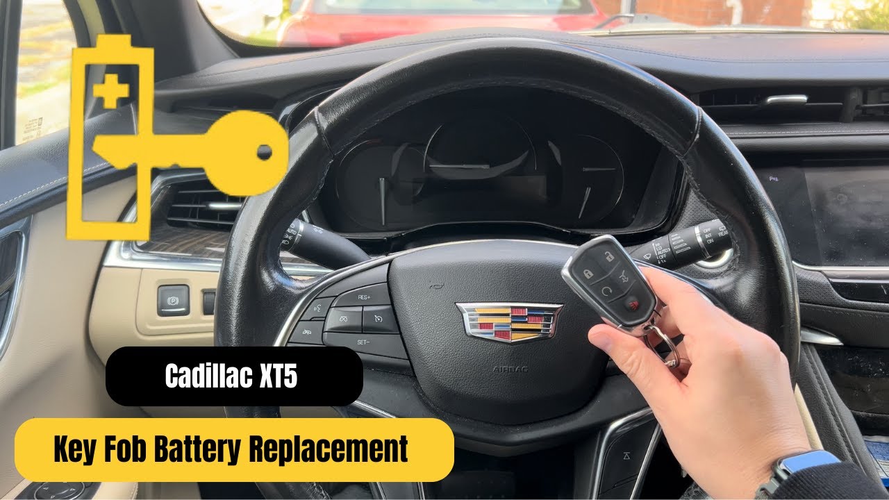 Cadillac XT5 key fob battery replacement YouTube