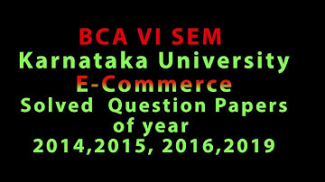 ecommerce solved question papers