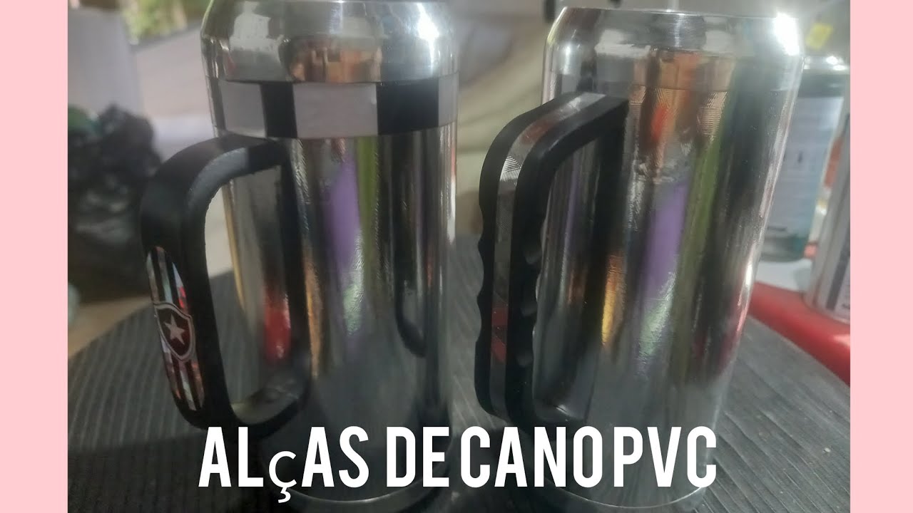 Alças para canecas de latinhas de cano pvc (cano de 200)