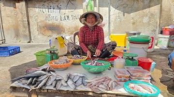 Chợ cá Cẩm Xìn Phan Thiết, hải sản giăng lưới tươi sống ngon không cần bàn
