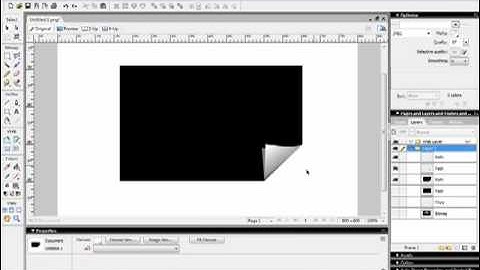 How To Create a Page Curl in Adobe Fireworks