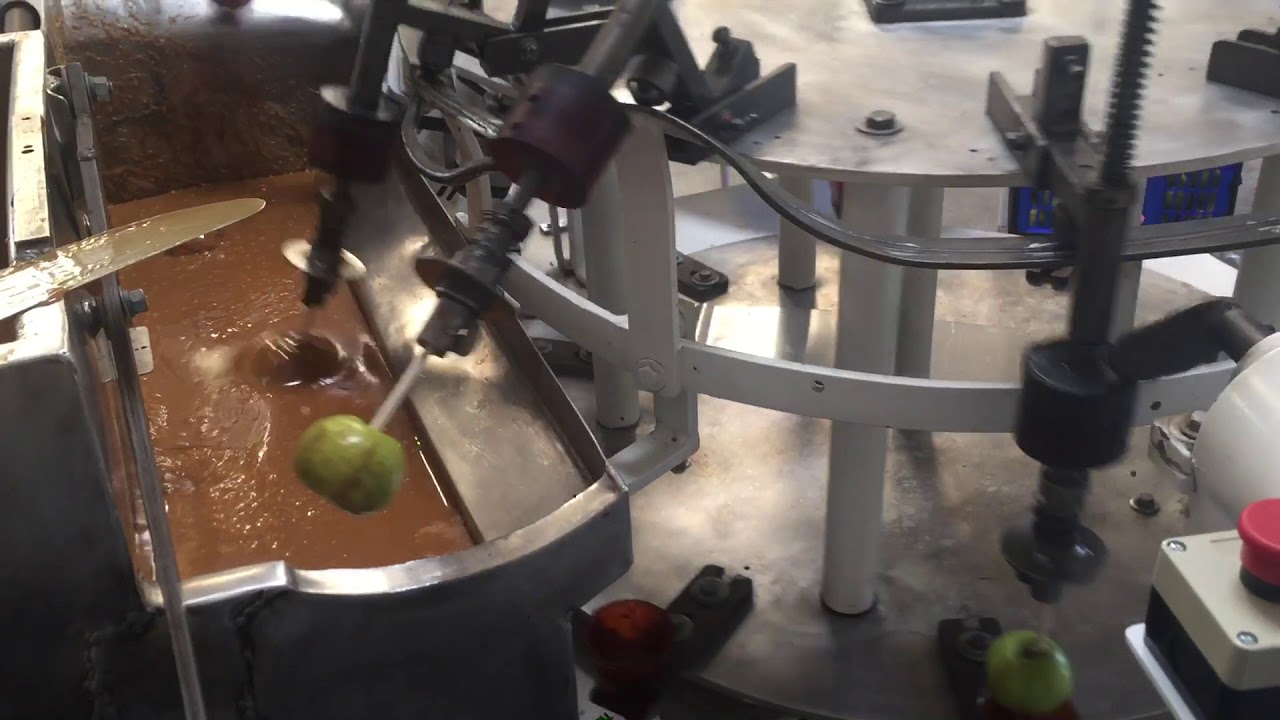 Caramel apple machine test run YouTube