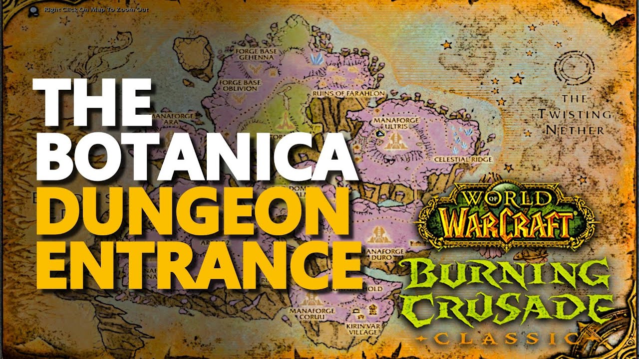 The Botanica Entrance Location WoW TBC Dungeon YouTube