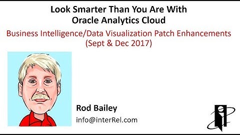 OAC Patches - BI & DV (Sept & Dec 17)