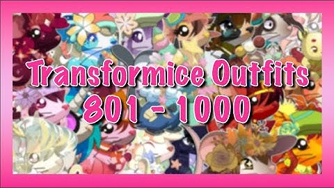 Transformice Fashion Outfits (free to use): 801 - 1000!