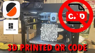 3D Printed QR Codes and images How Too Guide - NO CAD Required - Easy Functional 3D Print