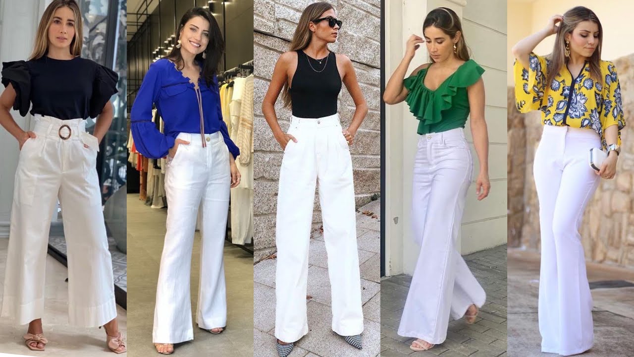 10 Ideas De Looks Para Lucir Un Pantalón Blanco De Forma Elegante. -  Mariettas