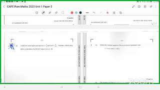 CAPE Pure Maths Unit 1 Revision May 15, 2024 pts 2