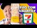 PÃO RECHEADO COM CHANTILY E GRANULADO COLORIDO & SORVETE DE CHANTILY