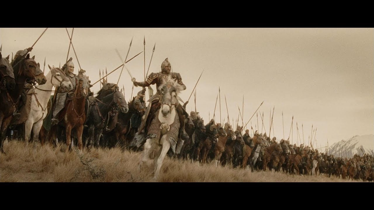 The glorious charge saved the Rohirrim. #bfme #lordoftherings
