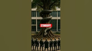 When Soldiers Meet a Giant Python: Epic Banyan Encounter 🐍🌳🔥 #Shorts