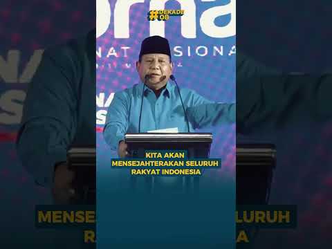 PRABOWO JANJI PROGRAM KESEJAHTERAAN SENTUH ANAK DISELURUH INDONESIA