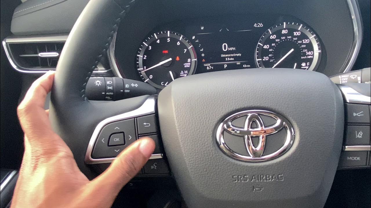 2021 Toyota Highlander Limited buttons and features - YouTube