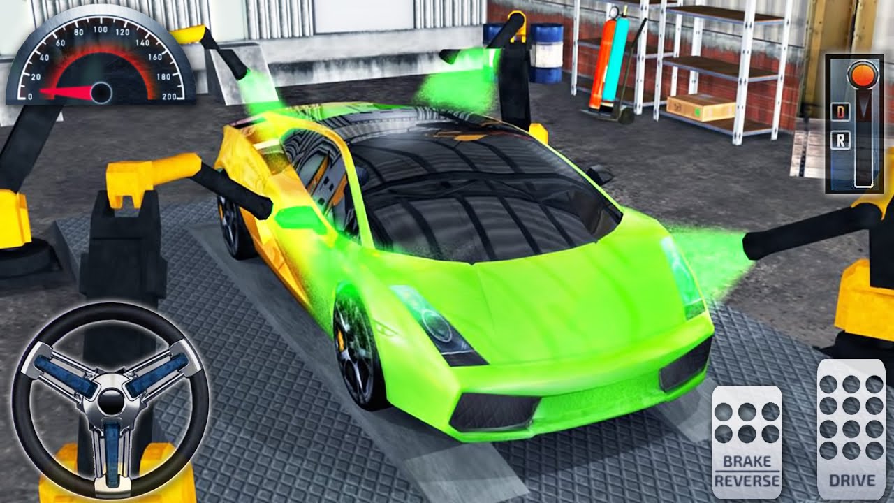 Car Wash Service: Smart Gas Station - Car Paint Shop Simulator - Android GamePlay