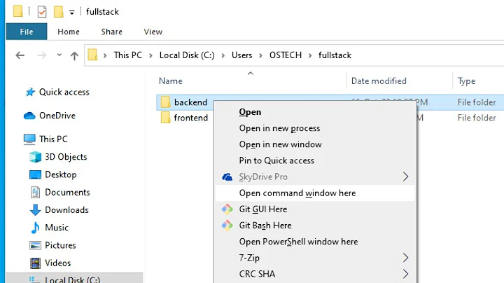 How to show “Open Command Window Here” Option in Context Menu in Windows 10