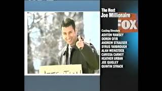The Next Joe Millionaire Fox Split Screen Credits