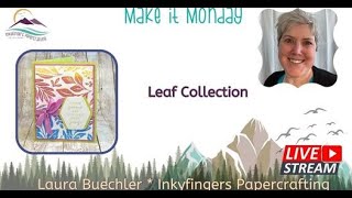 Creating a Multicoloured Background with the Leaf Collection stamp from Stampin' Up!