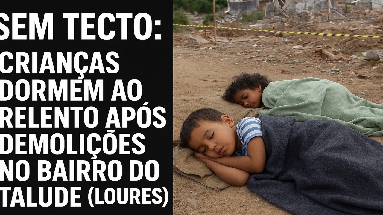 Sem Tecto: crianças dormem ao relento após demolições no Bairro do Talude (Loures)