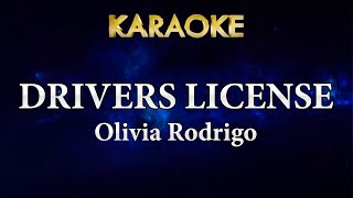 Olivia Rodrigo – drivers license (Karaoke Version)