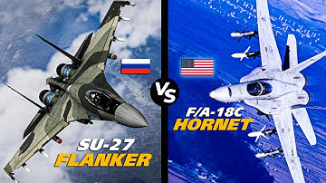 F/A-18C Hornet Vs Su-27 Flanker | Beyond Visual Range | Digital Combat Simulator | DCS |