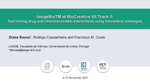 BC VII Track 1 - lasigeBioTM: Relation Extraction Using Biomedical Ontologies - Diana Sousa
