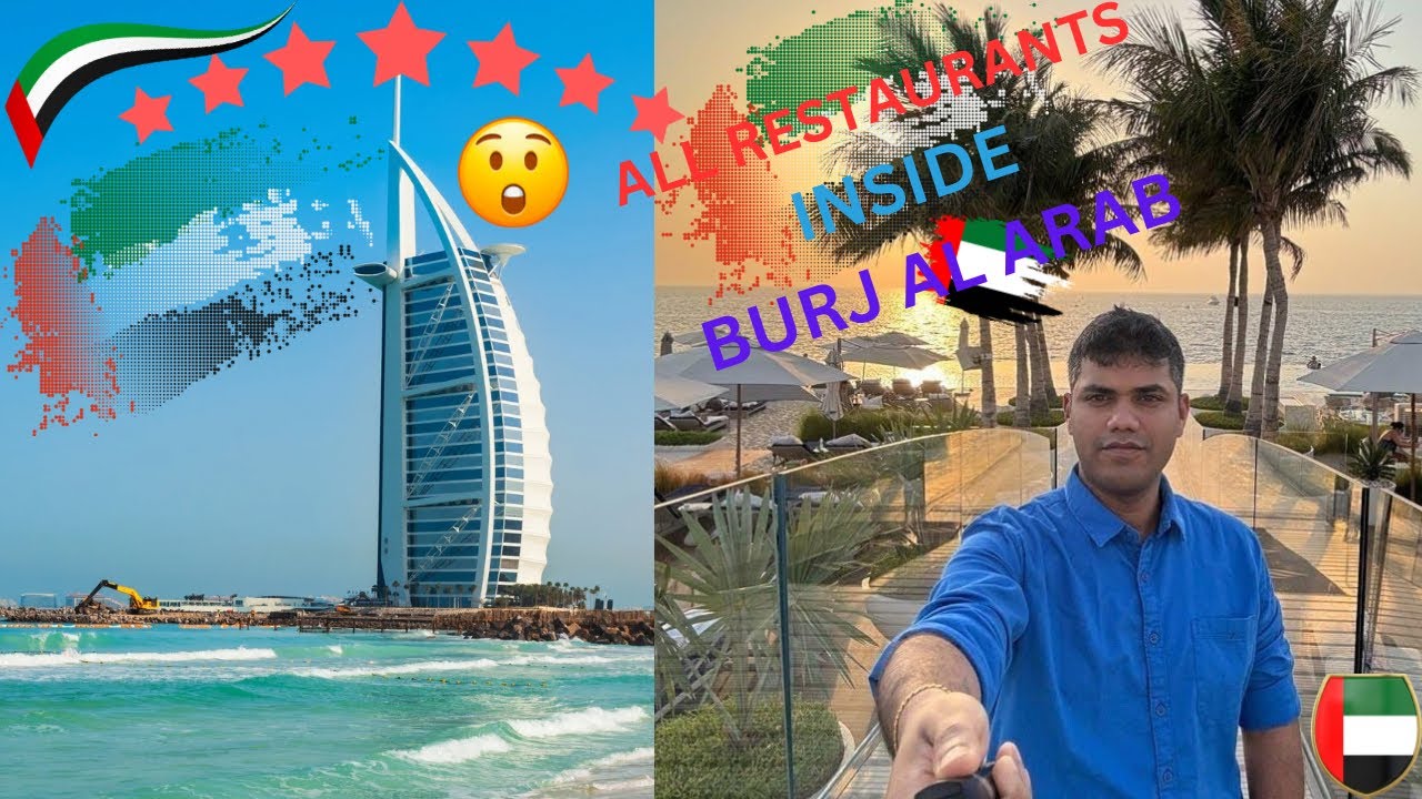 Burj Al Arab Restaurant Tour - All Luxury spots Revealed.