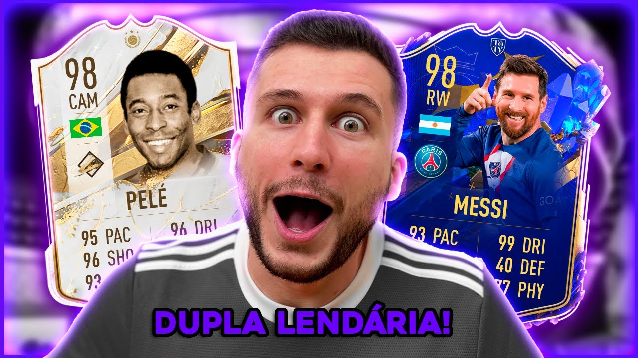 SIMPLESMENTE JOGUEI COM PELÉ E MESSI, E FIQUEI INVICTO!!! FIFA 23 - ULTIMATE TEAM