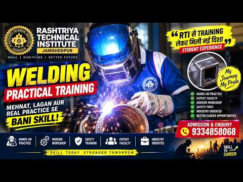 🔥 Mehnat + Practical Training = Welding Skill | RTI Jamshedpur Student Experience