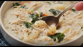 Slow Cooker Chicken Gnocchi Soup