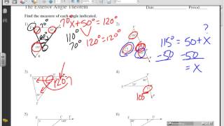 Exterior Angle Theorem