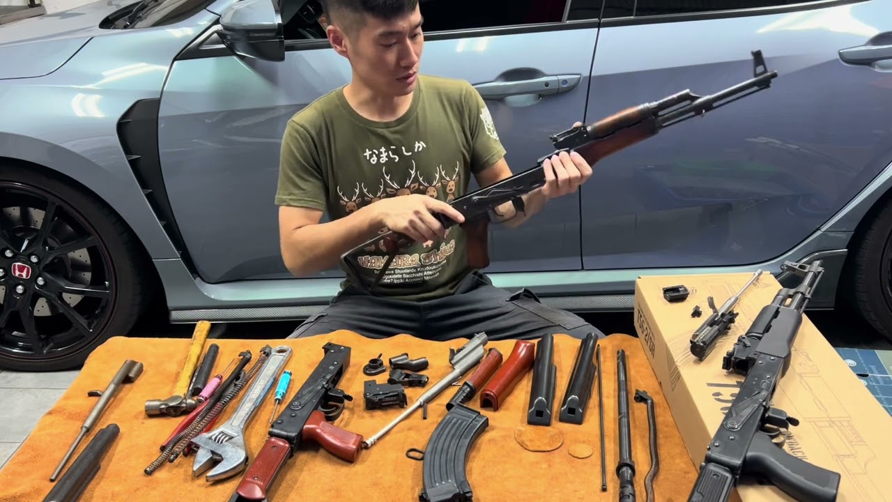 [林肯工作室］AKRIVA T56-2 GBB 拆解 解說 TYPE 56式 REAL SWORD RS 漢元真治 / CO2 56-2 素材對比 airsoft 