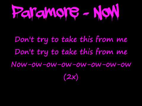 paramore now lyrics