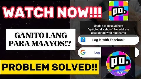 How to Fix Poppo Live Unable To Resolve Host error? #poppolive #tutorial #tagalogtutorial #poppo