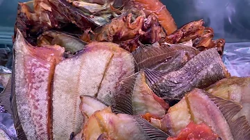 Камбала-Ёрш вяленый, рыба Мурманска. Жирный. Сочный. Вкусный. Малосолёный