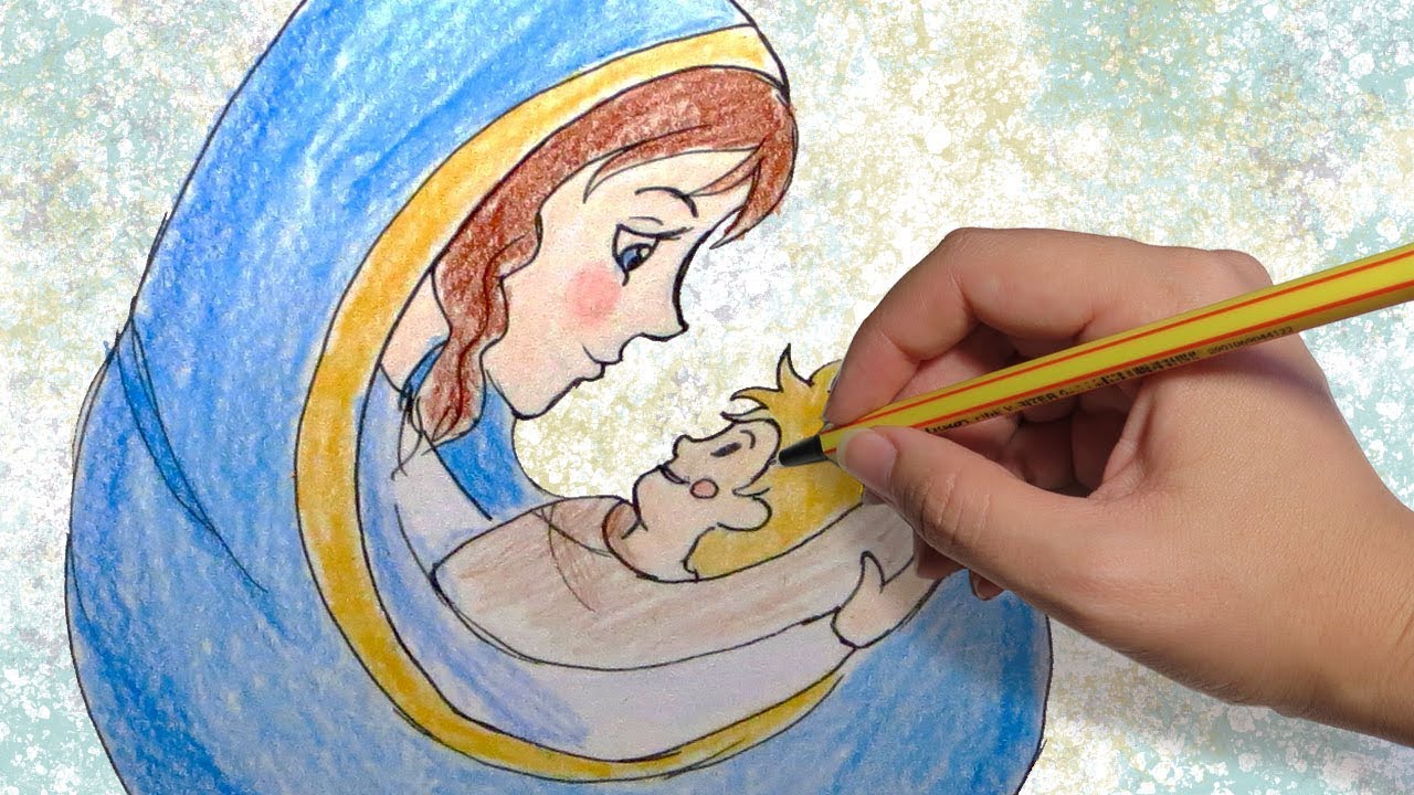 Aprende A Dibujar A La Virgen Maria Kawaii Por El Mes De Mayo Youtube