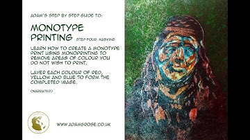 Shaman Monotype - Step Four #printmaking #monotype #art