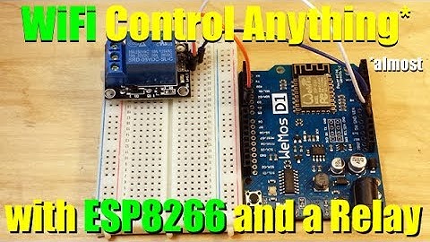ESP8266 WiFi relay control