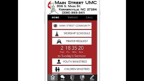 Main Street UMC App Information