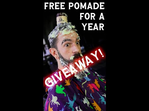 WE ARE GIVING AWAY A YEAR SUPPLY OF POMADE
