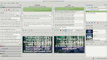 Openlp Video 2   Creating a service