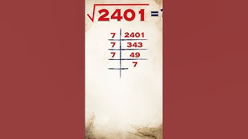Square Root of 2401 / 2401 ka vargmul / #shorts #vargmul  #squareroot #shortvideo  #vargmul